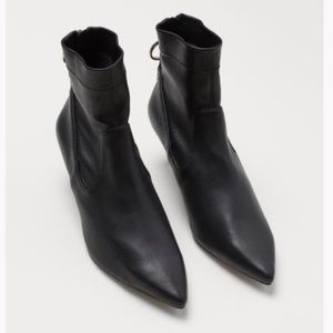 Genuine leather ankle booties - some scuffs see pics!